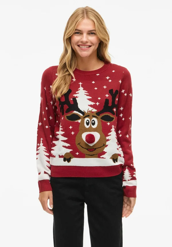 WEIHNACHTS VICHRISTIE - Jumper - pompeian red