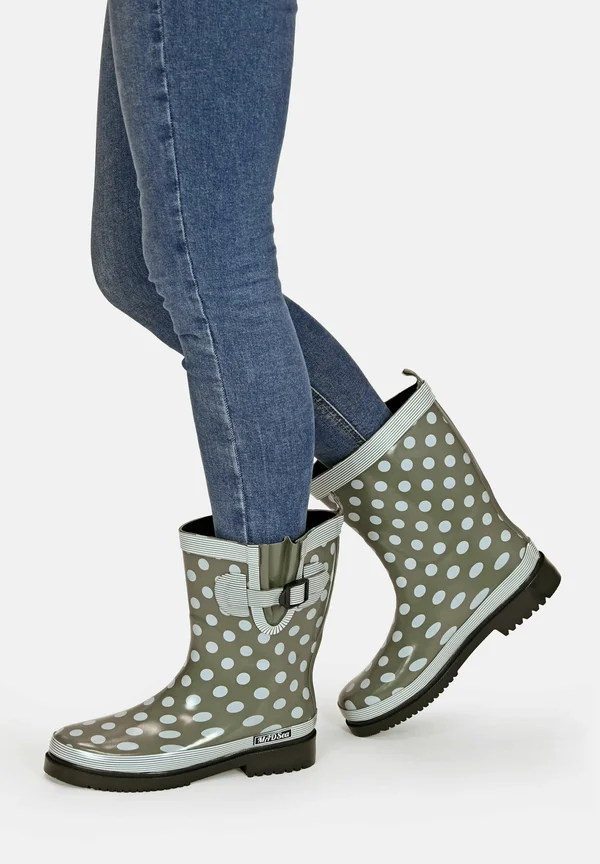 Wellies - oliv weiß