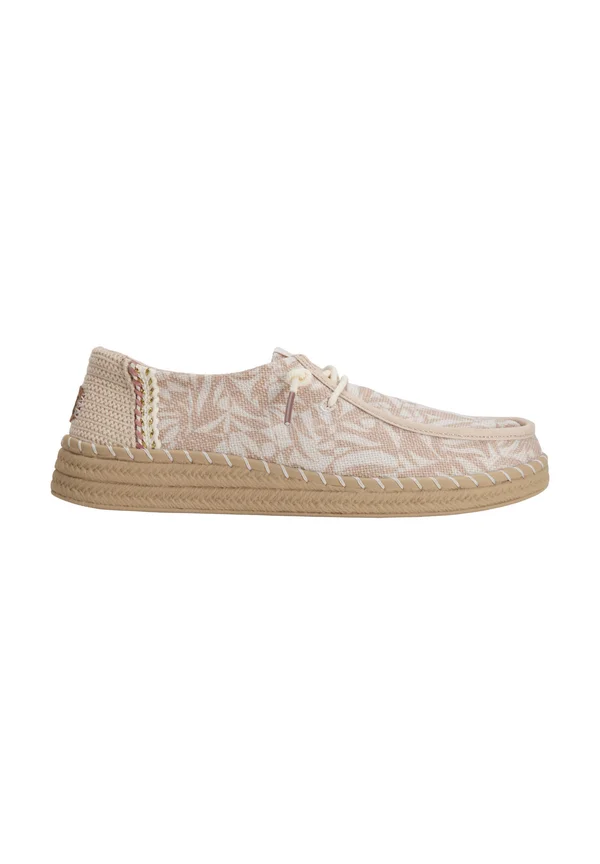 Wendy Espadrille Retro Palm - Slip-On - Casual lace-ups - pale pink white