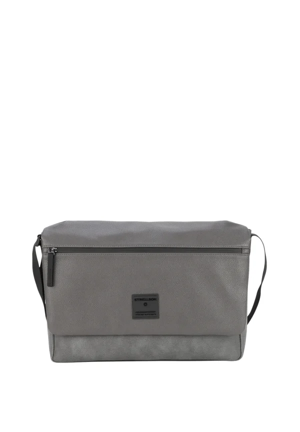 WESTFERRY DORIAN MESSENGER LAPTOPFACH - Cross body bag - dunkelgrau