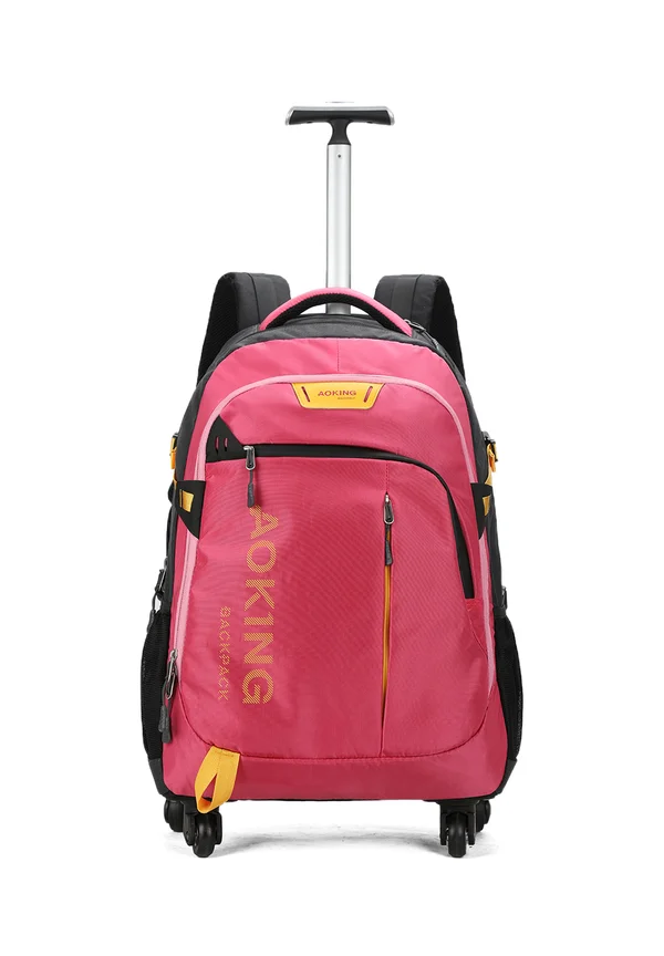 Wheeled suitcase - fuchsia