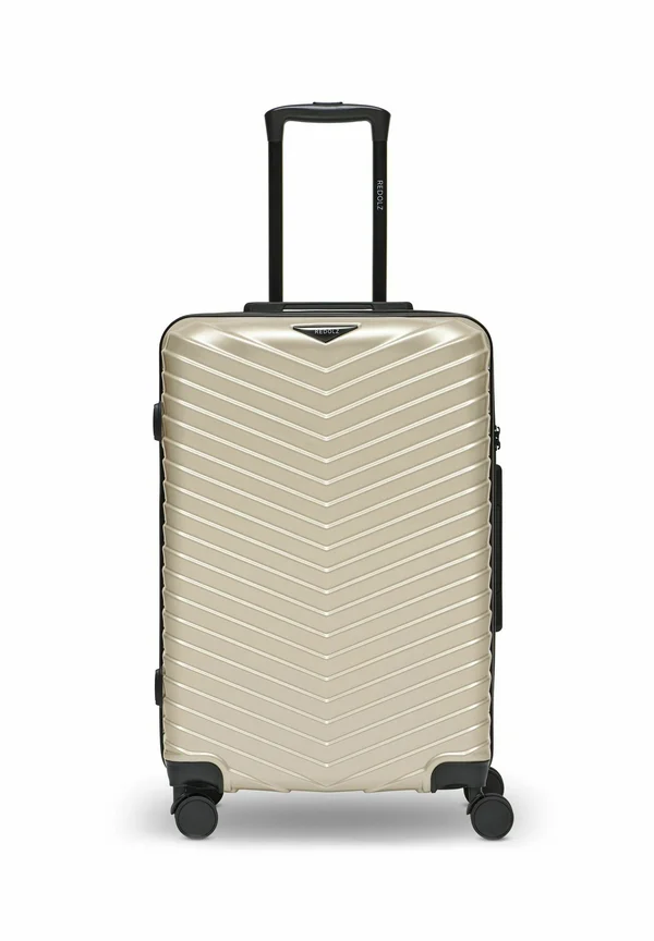 Wheeled suitcase - metallic-greige shiny