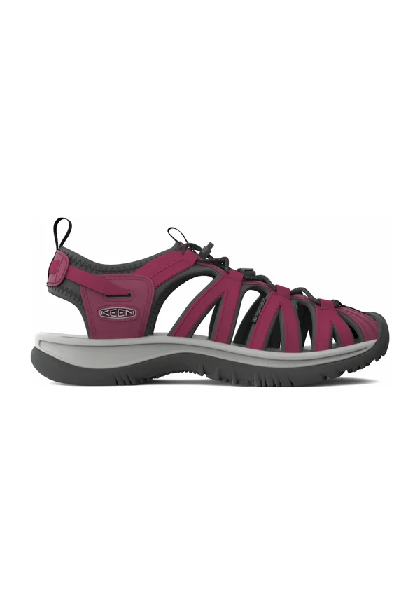 WHISPER - Walking sandals - beaujolais rot schwarz