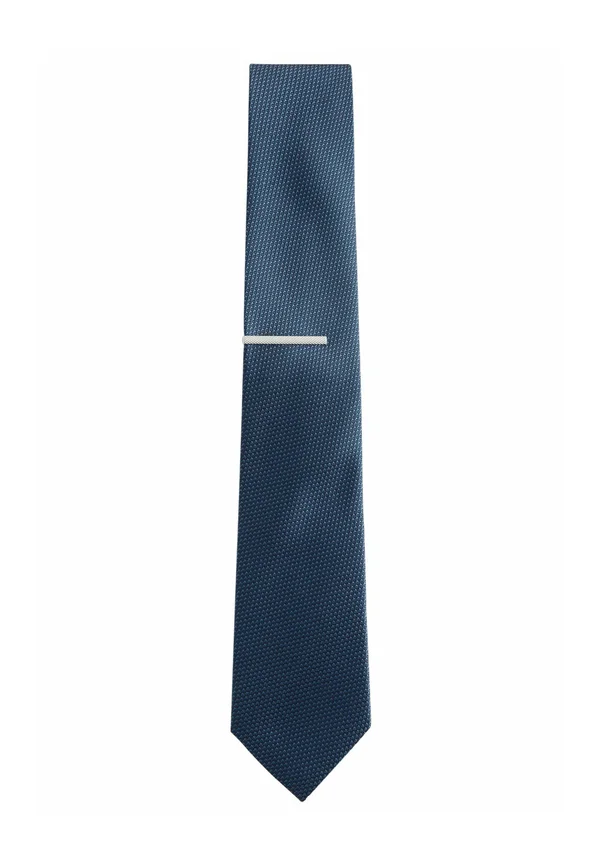 WIDE TEXTURED - Tie - navy