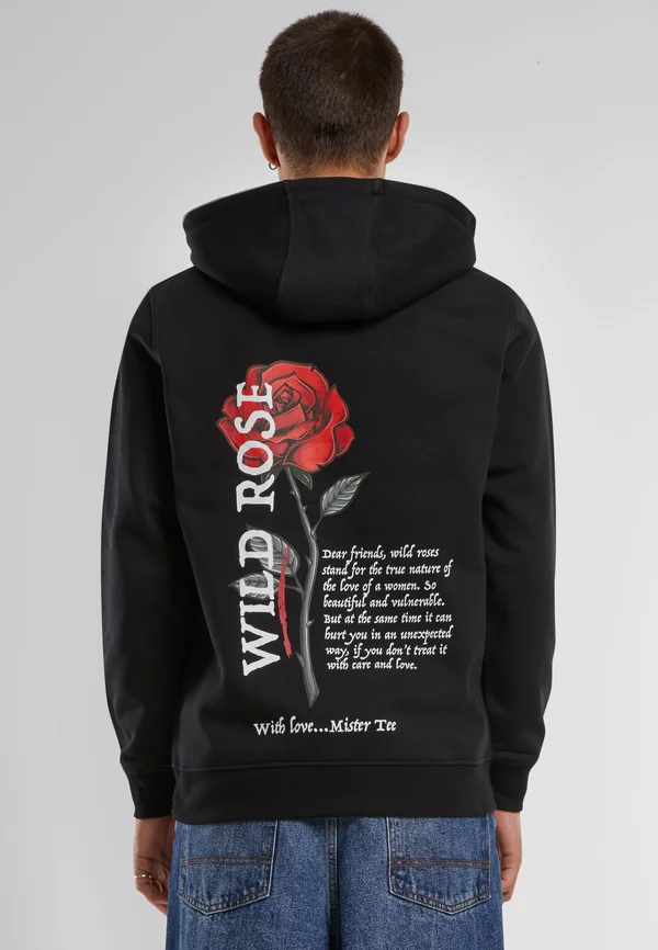 WILD ROSE  - Hoodie - black