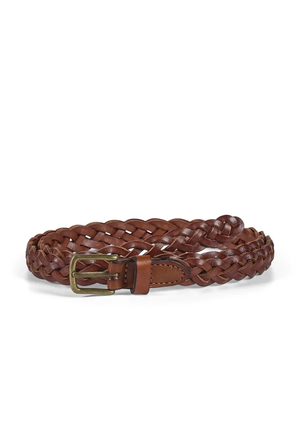 WILLIAM  - Braided belt - light brown