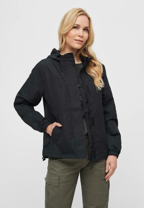 WINDBREAKER FRONTZIP - Summer jacket - black