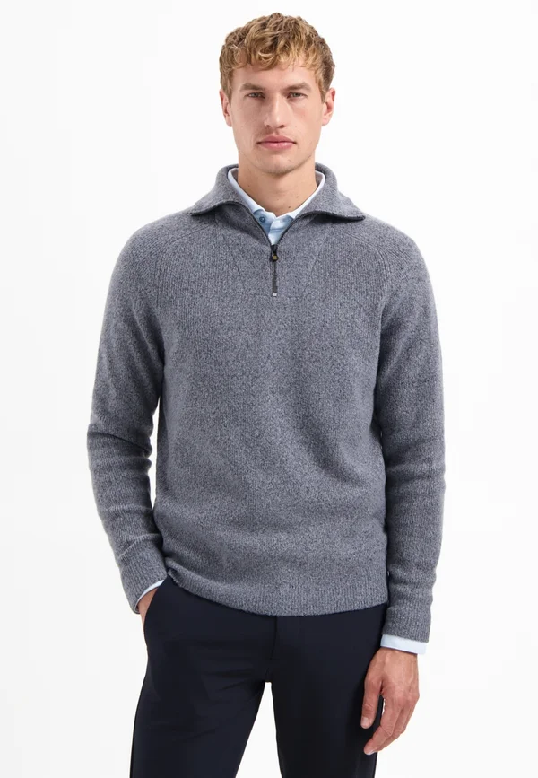 WING COLLAR  - Jumper - washed blue