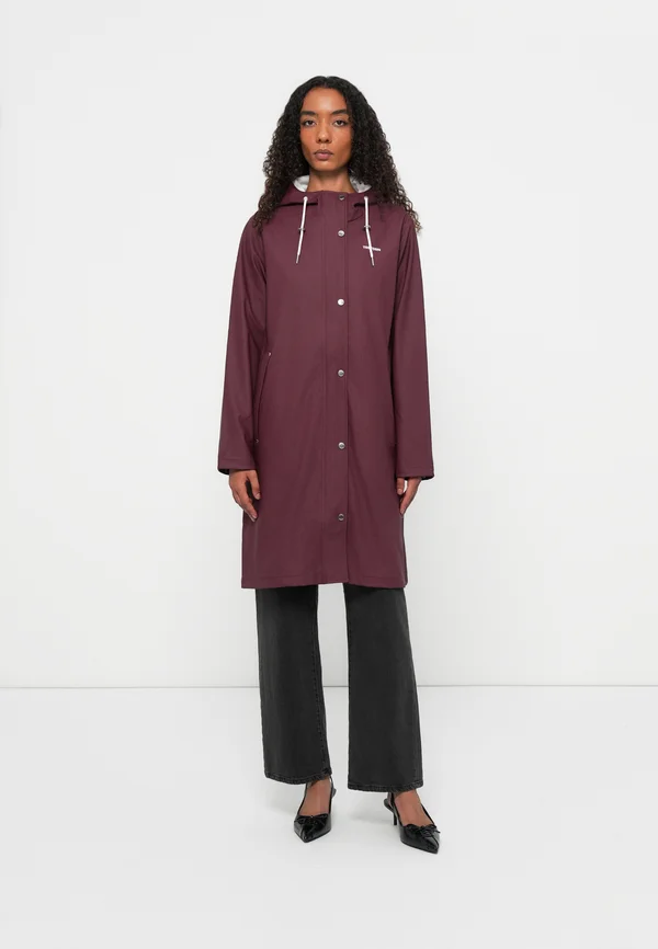 WINGS A SHAPE RAIN COAT - Waterproof jacket - burgundy