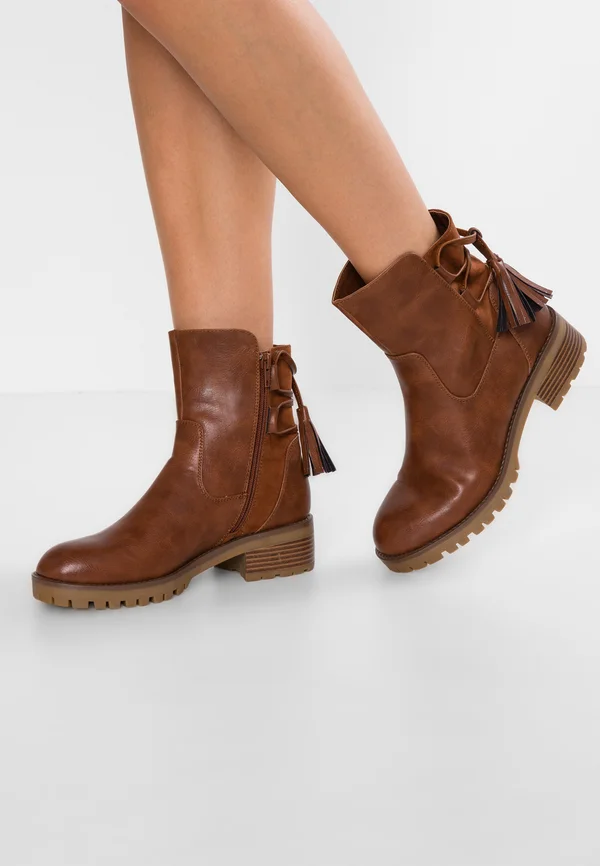 WINTER BOOT - Classic ankle boots - cognac