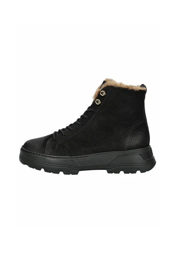 Winter boots - grained nubuk black
