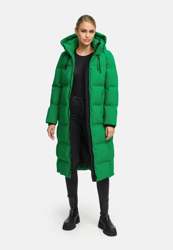 Winter coat - smaragd green