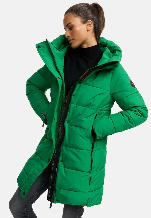 Winter coat - smaragd green