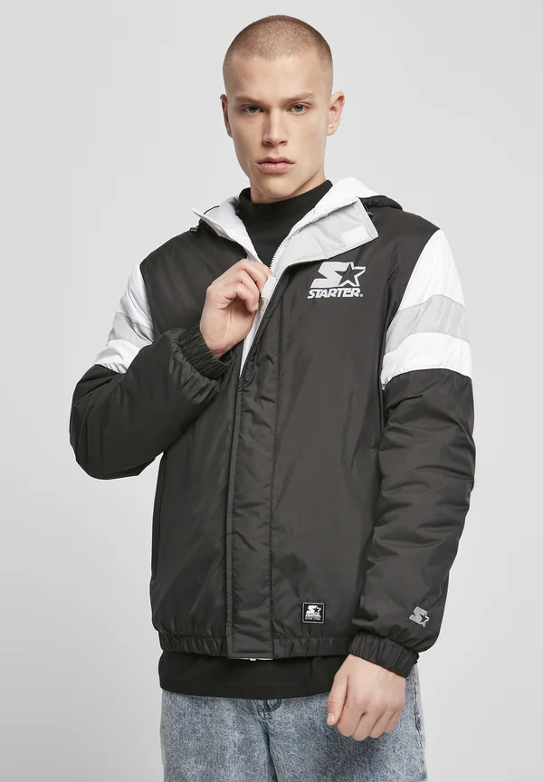 Winter jacket - black/lightasphalt/white