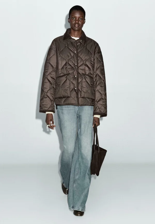 Winter jacket - mottled brown