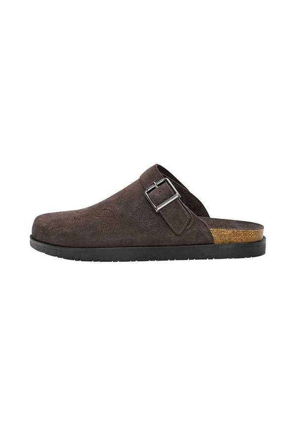 WITH BUCKLE - Clogs - brown