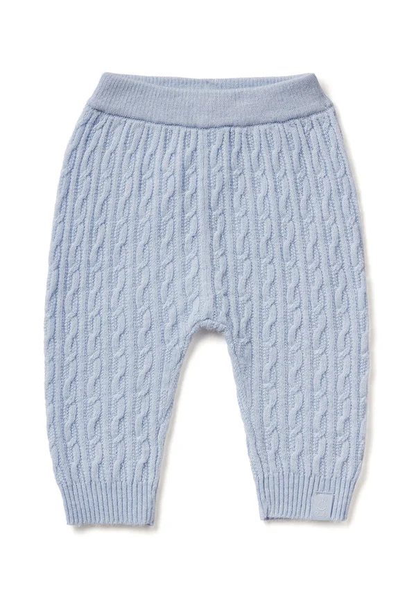 WITH CABLES - Trousers - blue