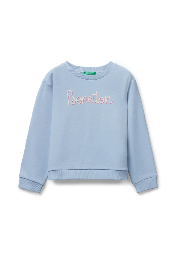 WITH GLITTERY - Sweatshirt - blue