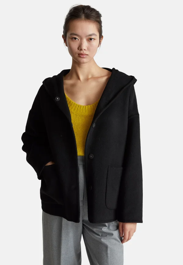 WITH HOOD IN  BLEND - Light jacket - black