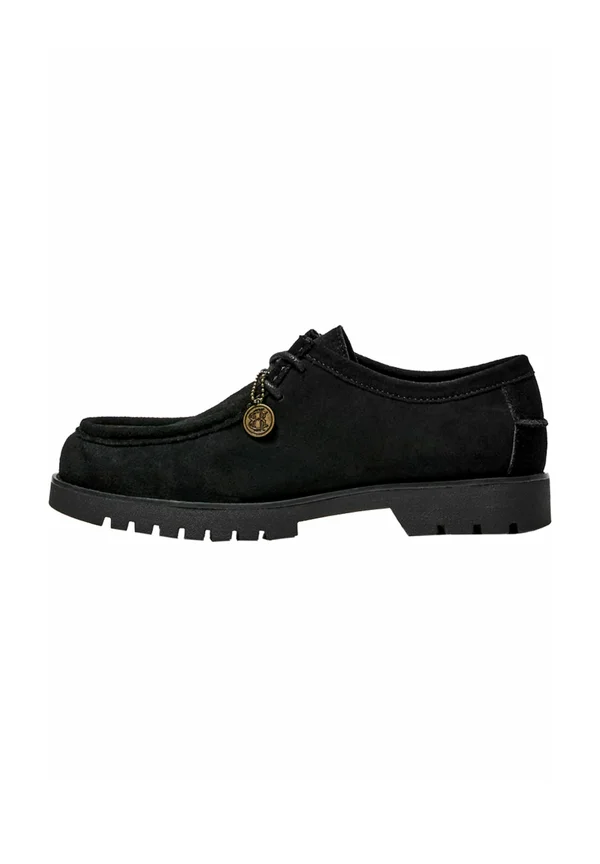 WITH KEYRING DETAIL - DECK - Lace-ups - black