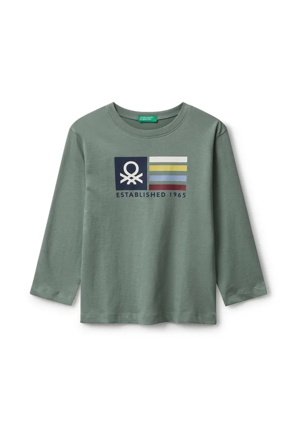 WITH LOGO - Long sleeved top - green
