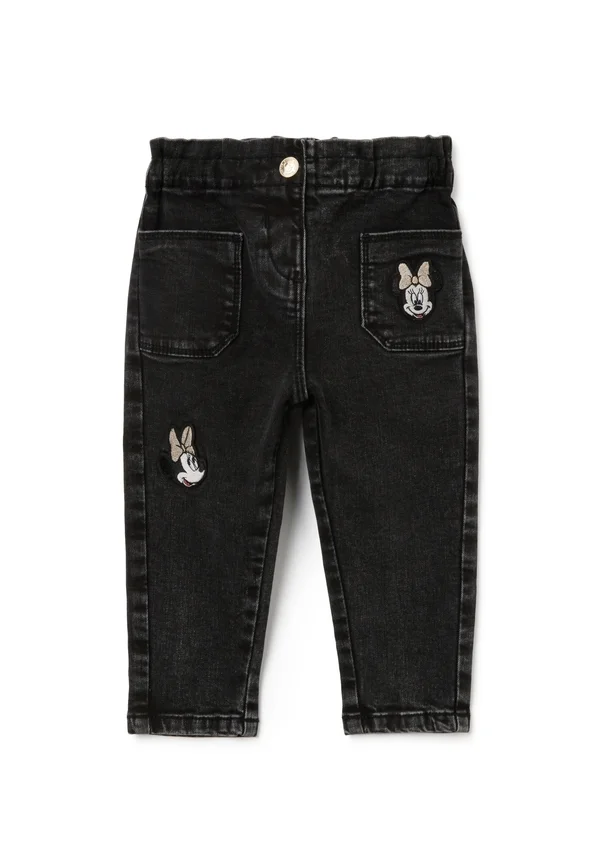 WITH MINNIE EMBROIDERY - Jeans Tapered Fit - graphite grey
