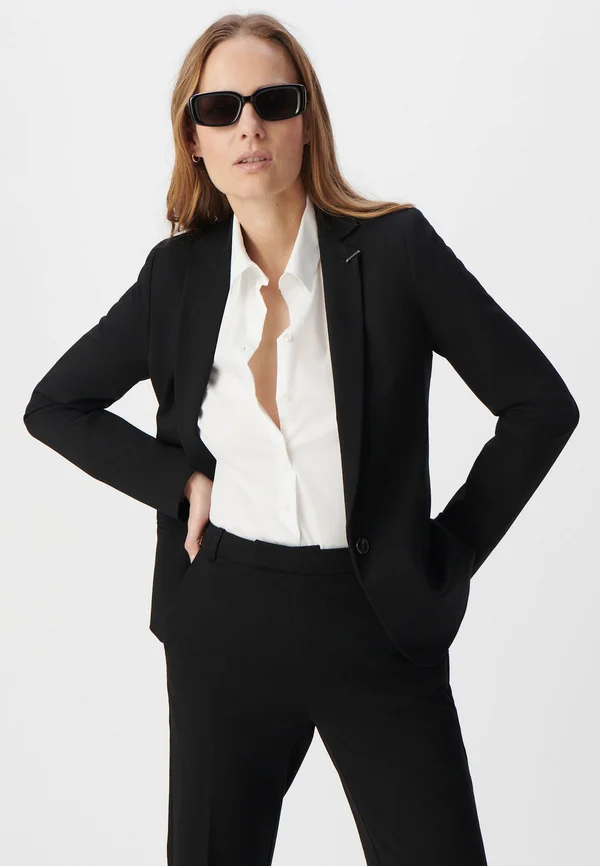 WITH NOTCHED COLLAR - Blazer - black