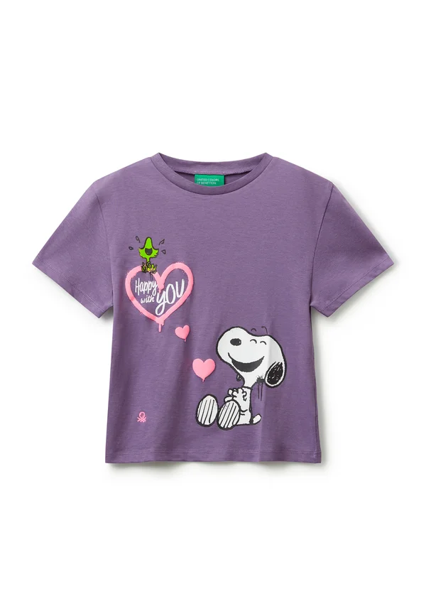 WITH PEANUTS  - Print T-shirt - violet