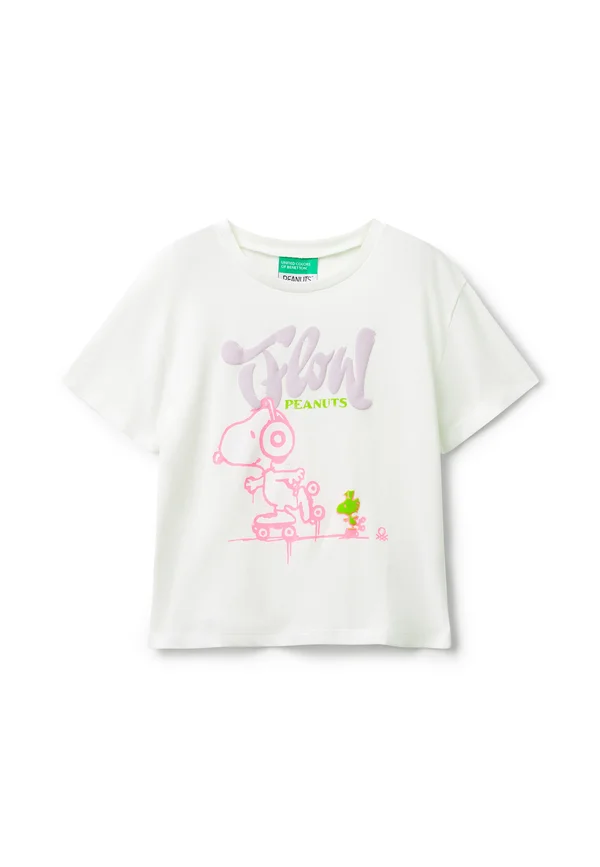 WITH PEANUTS  - Print T-shirt - white