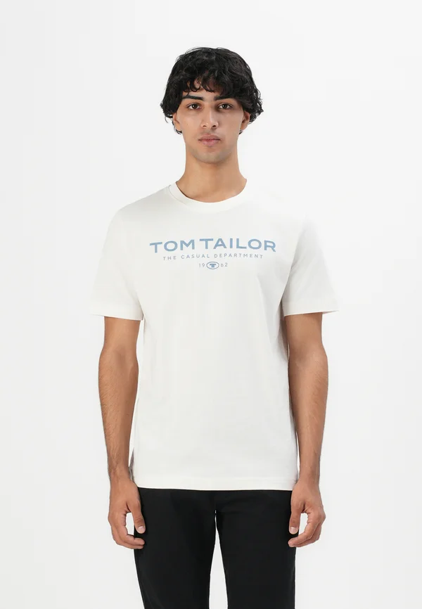 WITH PRINT - Print T-shirt - gardenia white