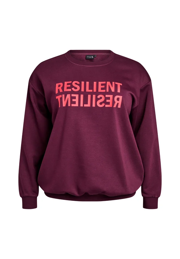WITH TERRY LETTERING - Sweatshirt - winetas. resilient