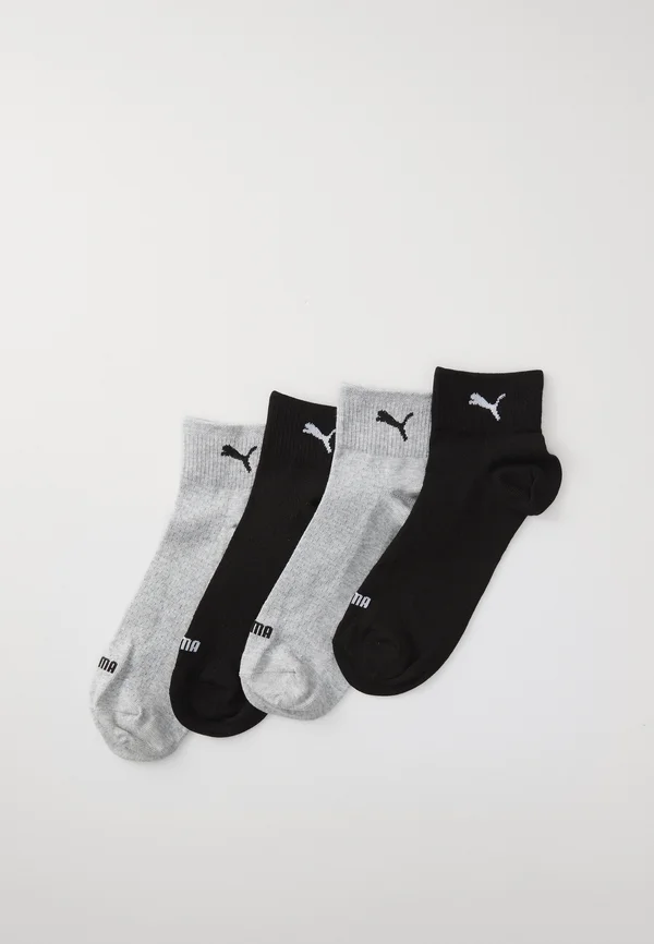 WOMEN QUARTER ECOM 4 PACK - Socks - grey melange / black