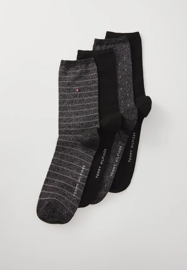 WOMEN SOCK 4 PACK - Socks - black lurex