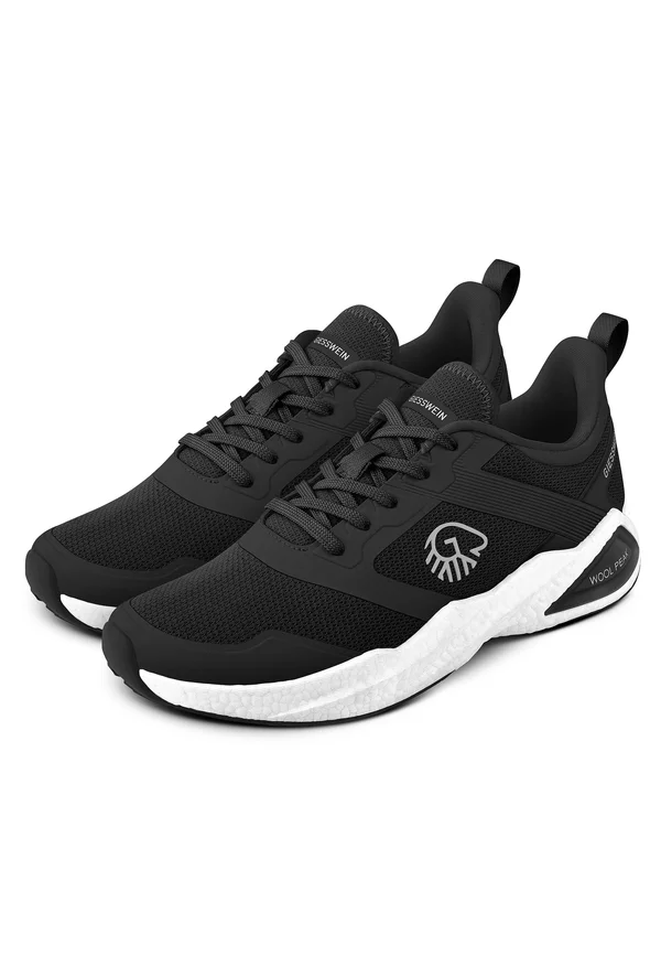WOOL PEAK  - Road running shoes - schwarz
