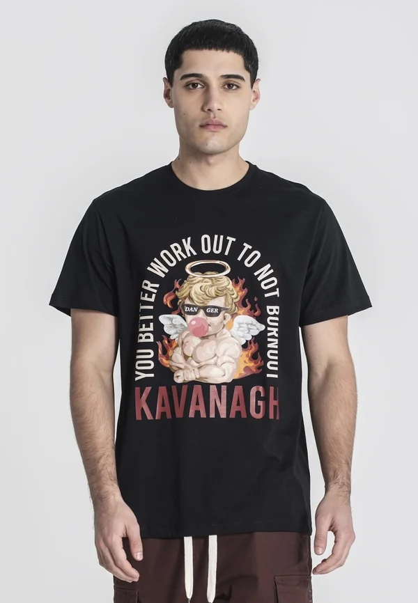 WORK OUT  - Print T-shirt - black