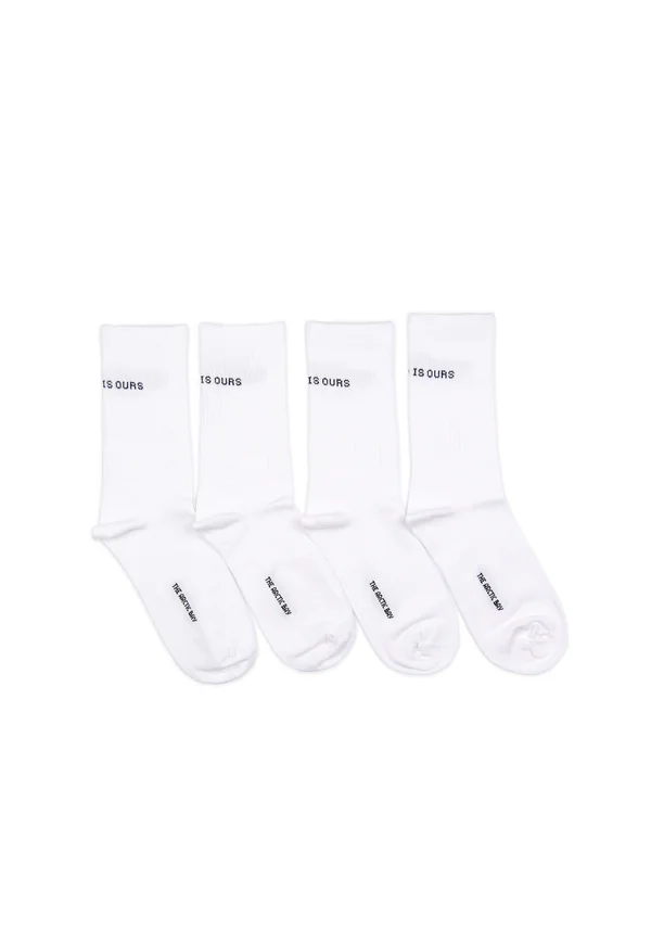 WORLD IS EDITION - 4-PACK SOCKS - Socks - white
