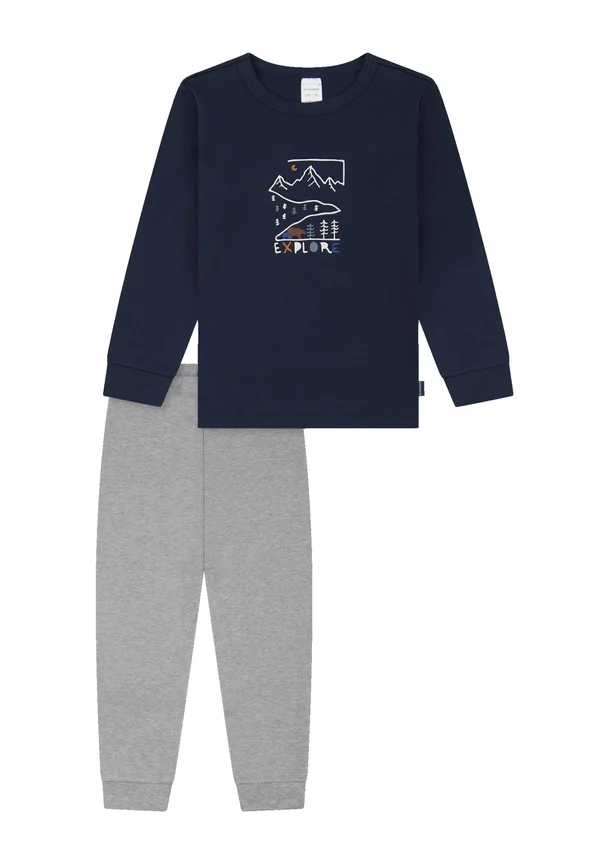 WORLD - Pyjama set - grau mel
