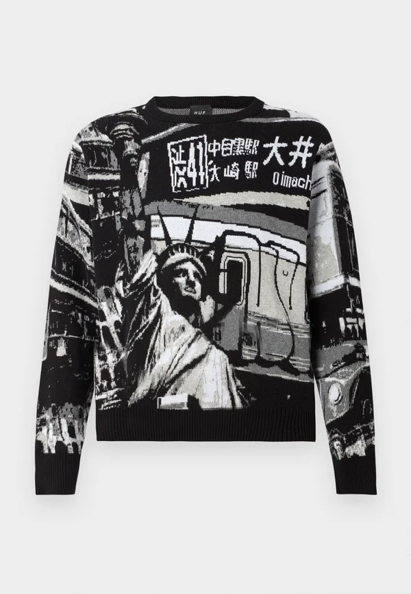 WORLDWIDE COMMUTER SWEATER UNISEX - Jumper - black