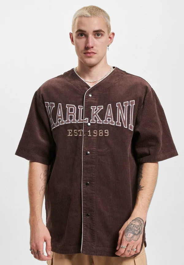 WOVEN RETRO CORDUROY BASEBALL - Shirt - brown