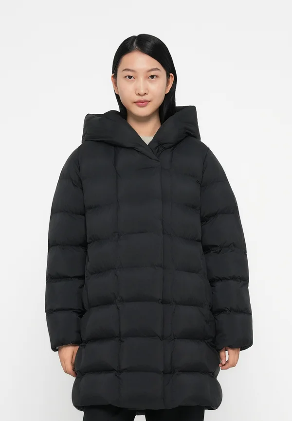 WRAP PUFFER - Winter coat - black