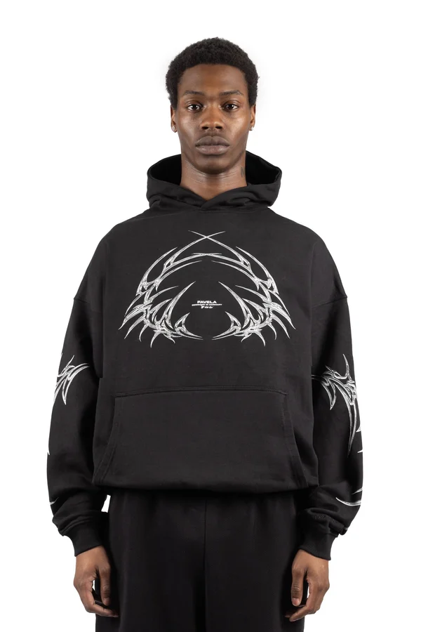 WREATH HOODIE UNISEX - Hoodie - black