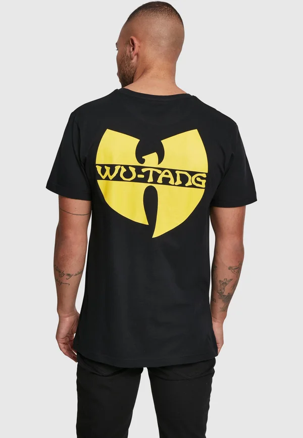 WU-WEAR FRONT-BACK TEE - Print T-shirt - black