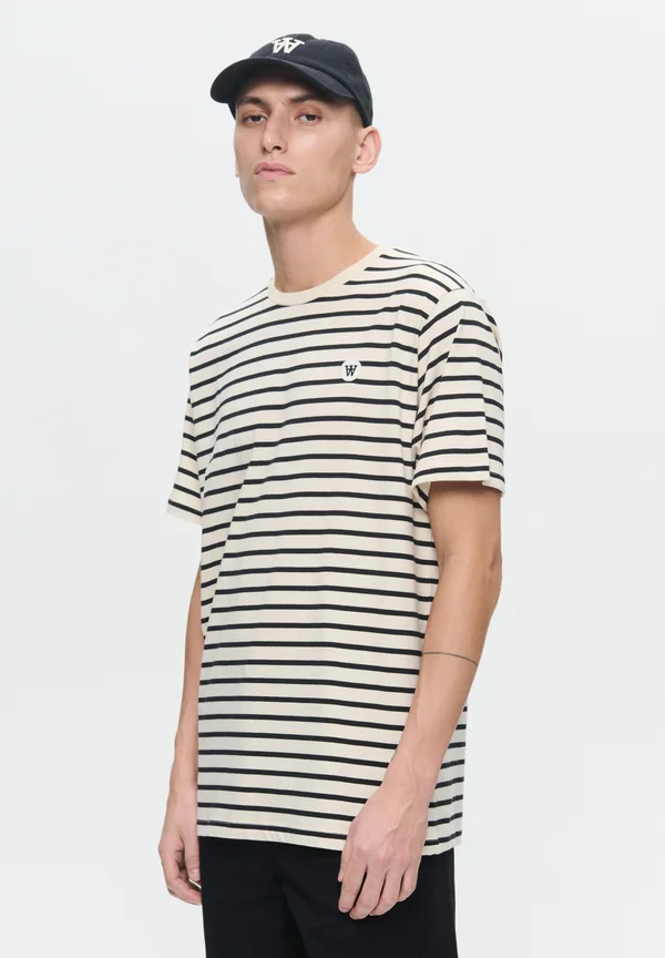WW ACE STRIPE - Print T-shirt - black