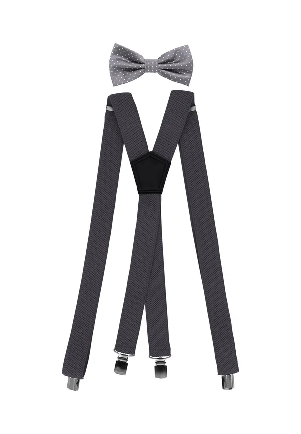 X-FORM MIT PASSENDER SET - Bow tie - grau/weiß
