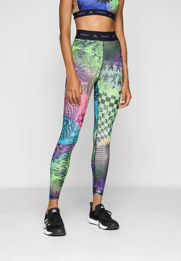 X JEREMY SCOTT PRIDE LEGGINGS
 - Leggings - acid yellow/semi lucid fuchsia/active purple