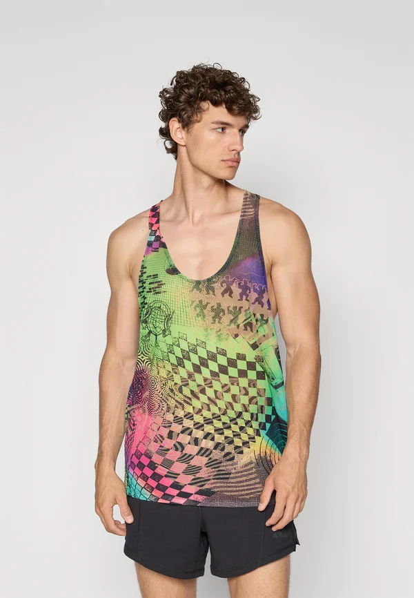 X JEREMY SCOTT PRIDE TANK - Top - acid yellow/semi lucid fuchsia/active purple