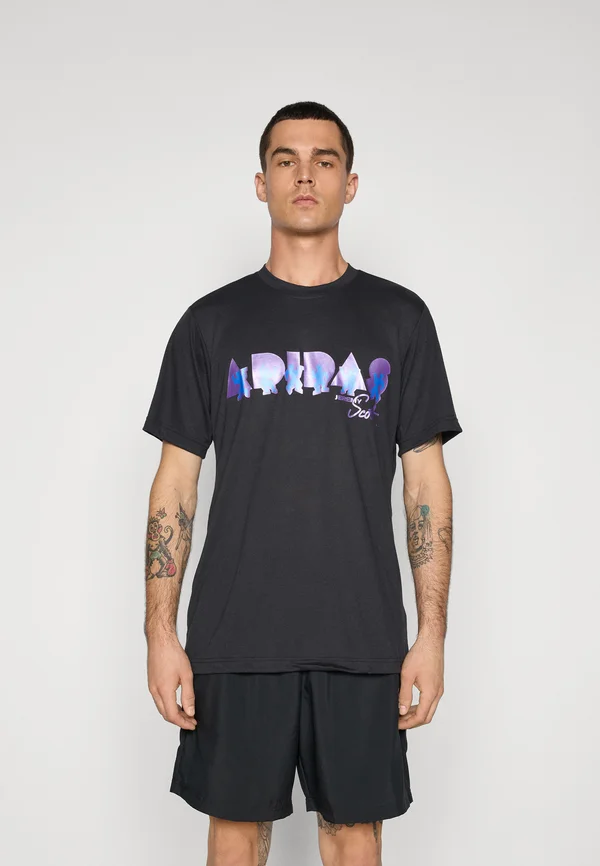 X JEREMY SCOTT PRIDE TEE - Print T-shirt - black
