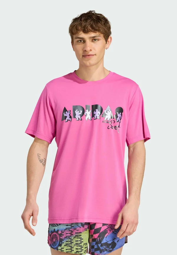 X JEREMY SCOTT PRIDE TEE - Print T-shirt - lucid fuchsia