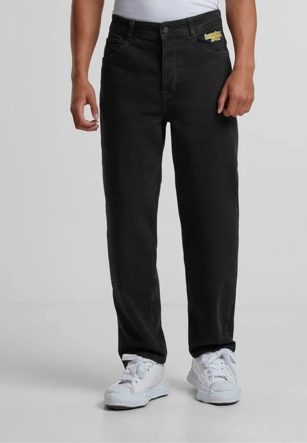 X-TRA BAGGY - Straight leg jeans - washedblack