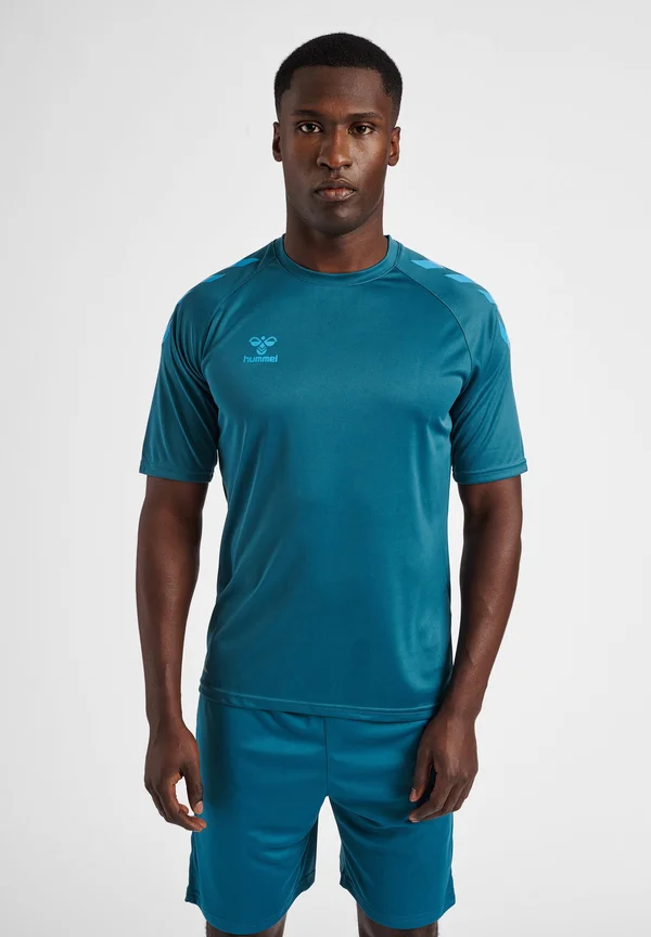 XK CORE POLY - Print T-shirt - blue coral